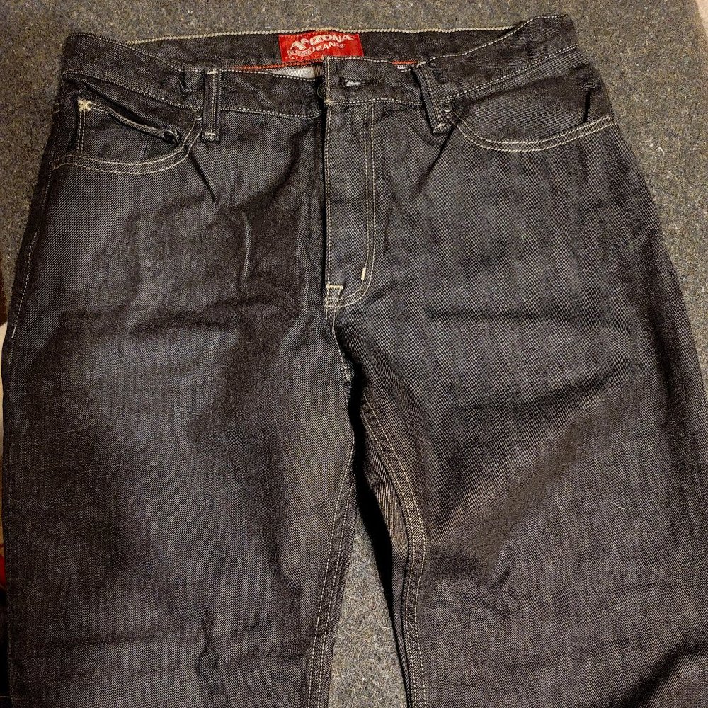 Arizona Jean Co. Dark Wash, Loose Straight Fit, 34 x 30